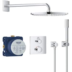 Sistem dus GROHE Grohtherm Perfect 310 34730000, termostat, 1 functie, crom