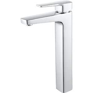 Baterie lavoar GOODHOME Teesta, inaltime 30.1 cm, alama, argintiu