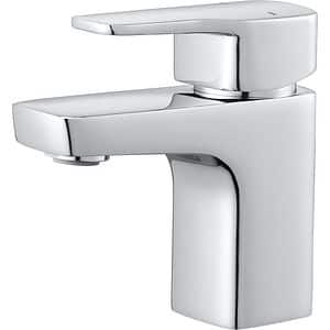 Baterie lavoar GOODHOME Teesta, inaltime 12.1 cm, alama, argintiu