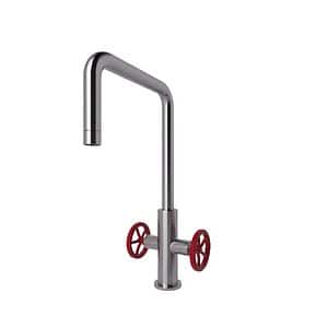 Baterie bucatarie GoodHome Kamut, pipa inalta, alama, inox