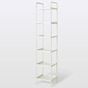 Coloana baie GOODHOME Saranda, 6 rafturi, 40 x 36 x 190 cm, alb
