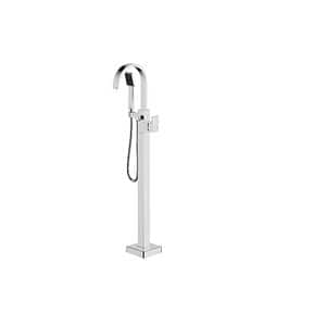 Baterie cada-dus GoodHome Kestel, monocomanda, alama, argintiu