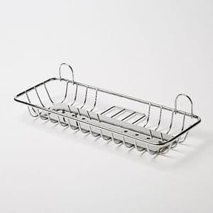 Etajera baie GoodHome Koros L, 29 x 11.5 x 6.5 cm, otel, argintiu