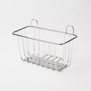 Etajera baie GoodHome Koros L, 21.5 x 11.5 x 14 cm, otel, argintiu