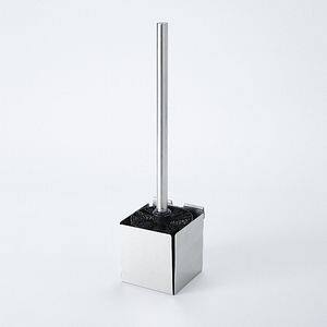 Suport si perie WC GOODHOME Amantea, 36 x 10 x 10 cm, ABS si otel inoxidabil, argintiu 
