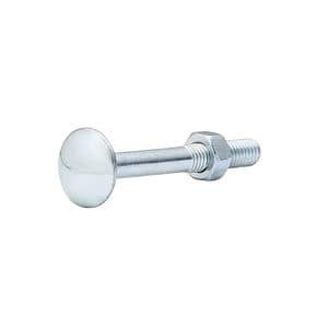 Surub cu cap bombat si gat patrat DIALL, 5 x 40 mm, otel