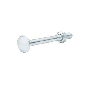 Surub cu cap bombat si gat patrat DIALL, 8 x 80 mm, otel