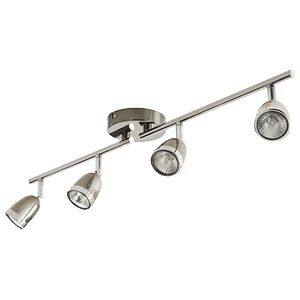 Plafoniera LED, crom, 4 x 140 W, GU10, 240 V, metal  Apheliotes