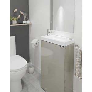 Masca lavoar GoodHome Imandra, suspandata, 43.6 x 23 x 79 cm, taupe
