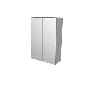 Dulap baie cu oglinda GoodHome Imandra, suspendat, 60 x 36 x 90 cm, gri