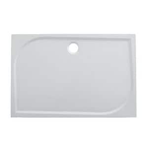 Cadita dus GoodHome Limski, dreptunghiulara, rasina, 140 x 80 x 2.8 cm, alb