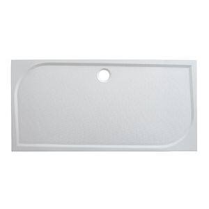 Cadita dus GoodHome Limski, dreptunghiulara, rasina, 160 x 80 x 2.8 cm, alb