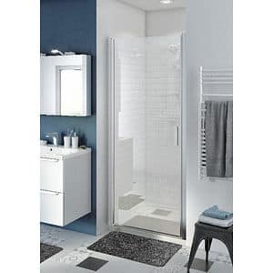 Usa pentru dus, 90 x 195 cm, pivotanta, aluminiu si sticla, cromat  Good Home Beloya