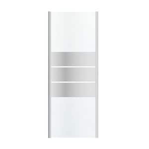 Paravan dus GoodHome Beloya, aluminiu, sticla oglinda, 80 x 195 cm, crom