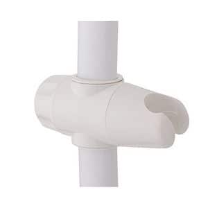 Bara de dus, plastic si aluminiu, 75x30 cm, alb