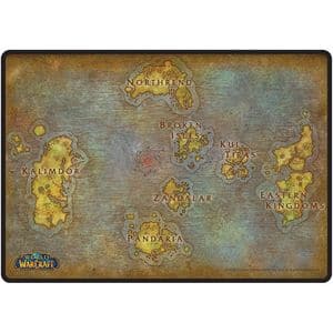 Mouse Pad Gaming ABYSSE CORP World Of Warcraft Map, 35 x 25 cm, multicolor