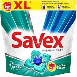 Detergent capsule SAVEX Super Caps Fresh, 48 spalari