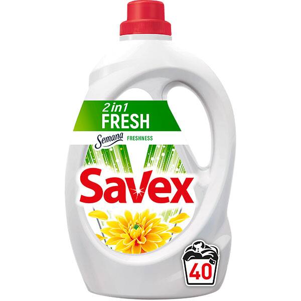 serve board information Detergent lichid SAVEX 2in1 Fresh, 2.2l, 40 spalari