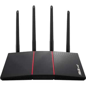 Router Wireless Gigabit ASUS RT-AX55, Dual-Band 574 + 1201 Mbps, negru