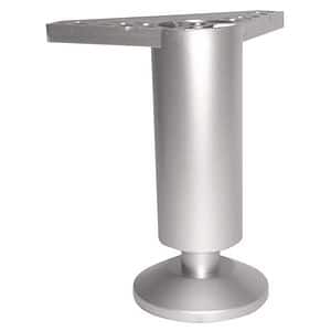 Picior PVC mobila bucatarie, 38 x 120 mm, aluminiu