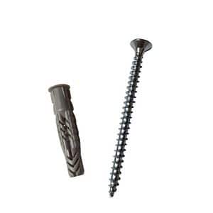 Diblu universal cu guler si surub FISCHER UX 8 x 50 R, 8 x 50 mm, 5 buc, nailon, gri