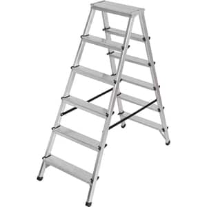 Scara aluminiu BRENNENSTUHL 213904, 2 x 6 trepte, max 150 Kg