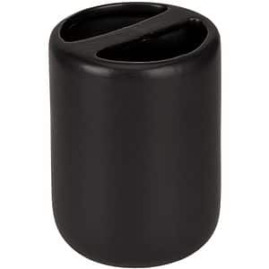 Pahar baie WENKO Olinda, ceramica, negru