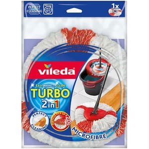 Rezerva mop VILEDA 46823 Easy Wring Turbo, alb-rosu
