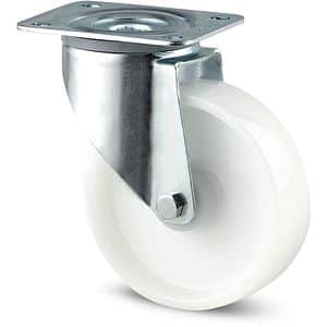 Roata pivotanta TENTE, poliamida, 125 mm, 250 kg, alb