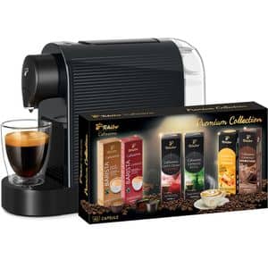 Pachet: Espressor capsule TCHIBO Cafissimo Pure + 60 capsule PUREPLPK60, 1l, 1250W, 15 bar, negru