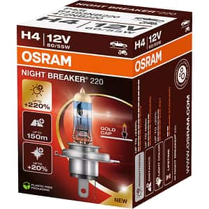 Bec auto Halogen OSRAM Night Breaker, H4, 6000K, 19W, 12V, 1buc