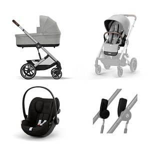 Carucior 3in1 CYBEX Balios S Lux One 524002519, 5 puncte, 0 luni+, gri