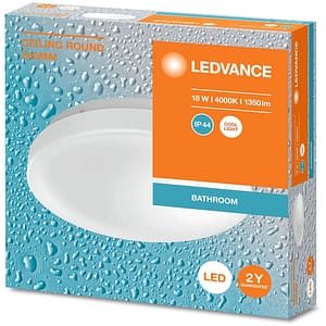 Plafoniera LED LEDVANCE 4099854105852, 18W, 1350lm, 4000K, IP44, alb