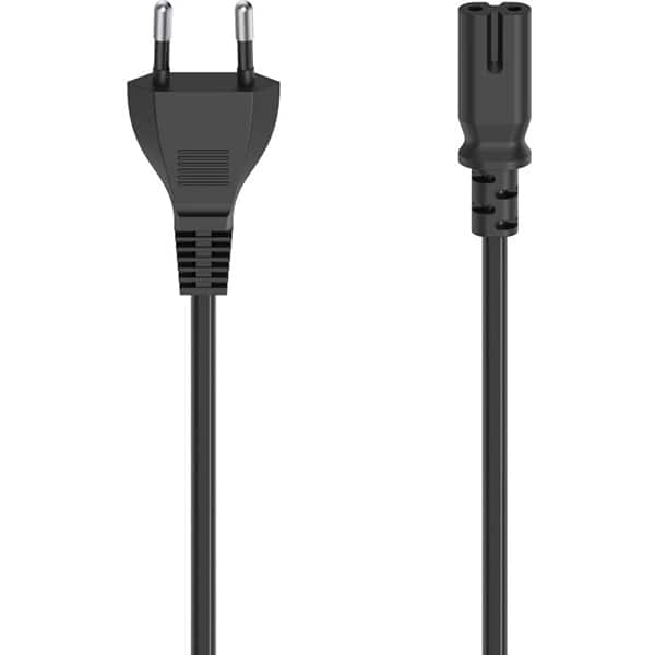 Cablu de alimentare cu 2 pini HAMA 200732, 1.5m, negru
