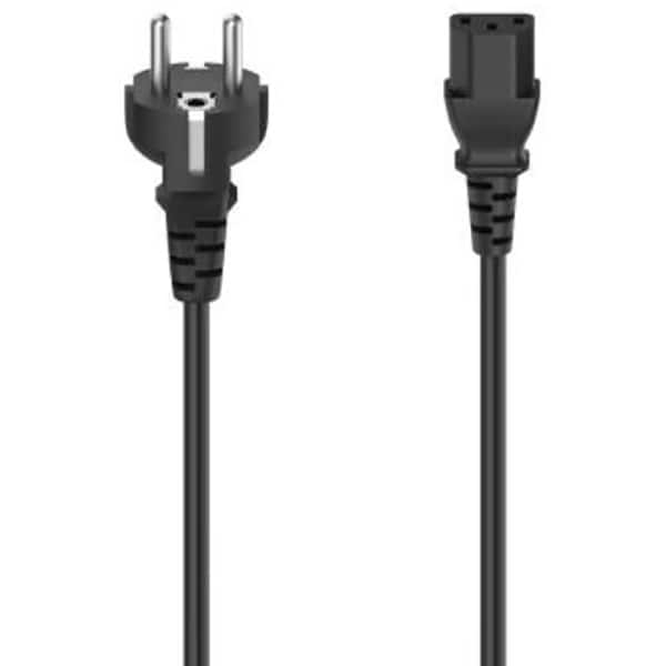 Cablu de alimentare cu 3 pini IEC HAMA 200737, 1.5m, negru