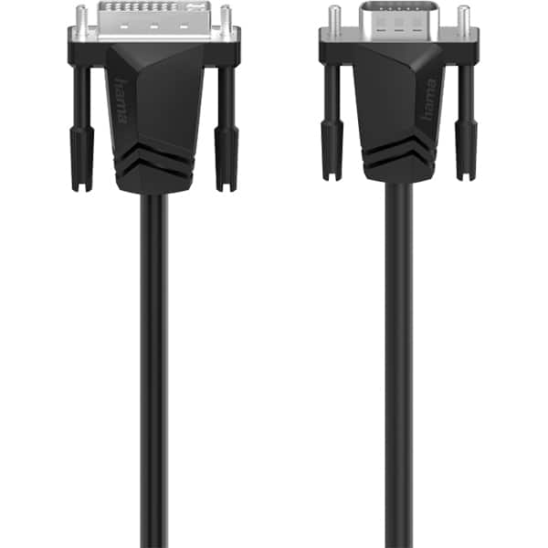 Cablu DVI - VGA HAMA 200714, 1.5m, negru