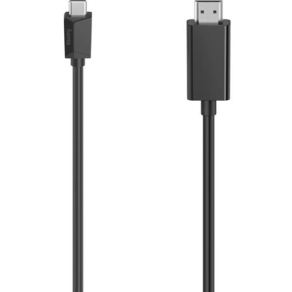 Cablu HDMI - USB Type-C HAMA 200718, 1.5m, negru