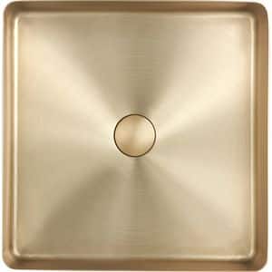 Lavoar pe blat SANDONNA HD4040, inox, 44 x 44 cm, auriu