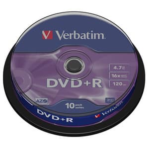 DVD+R VERBATIM 43498, 16x, 4.7GB, 10buc - Spindle 