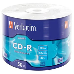 VERBATIM 43787 CD-R EXTR PROT 700MB 50PK