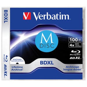BD-XL M-Disc VERBATIM Lifetime 43834, 4x, 100GB, 1buc - Slim Case