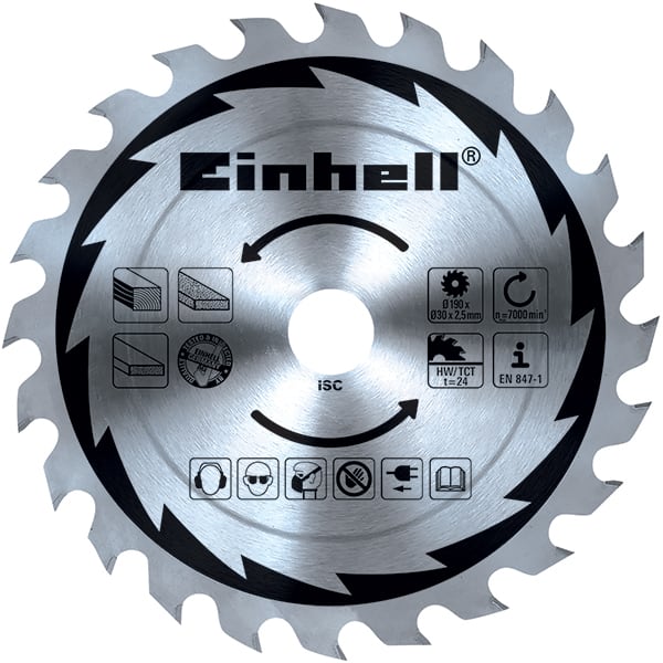 Fierastrau circular EINHELL TC-CS 1400, 1400W, 5200RPM, disc 190 x 30mm, adancime 66mm