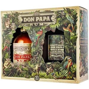 Set Rom Don Papa Single Island, 0.7L + carti de joc