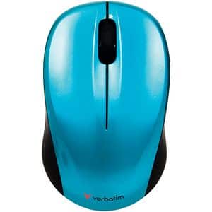 Mouse Wireless VERBATIM 49044 Go Nano, 1600 dpi, albastru