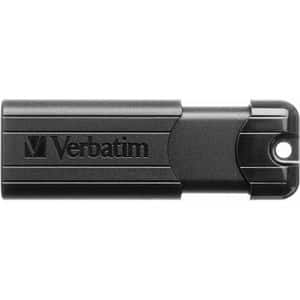 Memorie USB VERBATIM PinStripe, 256GB, USB 3.2, negru