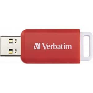 Memorie USB VERBATIM DataBar Drive, 16GB, USB 2.0, rosu