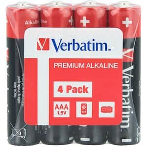 Baterie alcalina VERBATIM 49500, AAA, 1.5V, 4buc