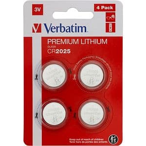 Baterie litiu VERBATIM 49532, CR2025, 3V, 4buc