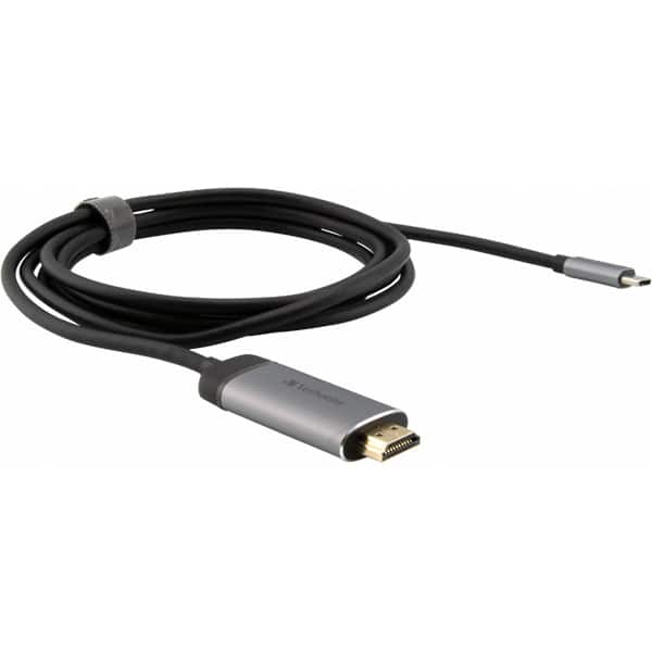 Adaptor USB-C - HDMI 4K VERBATIM 49144, 1.5m, gri-negru