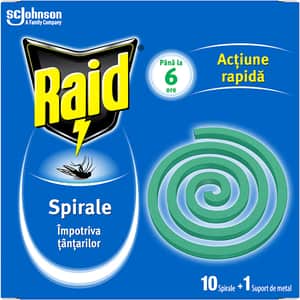 Spirale anti-tantari RAID, 10 buc